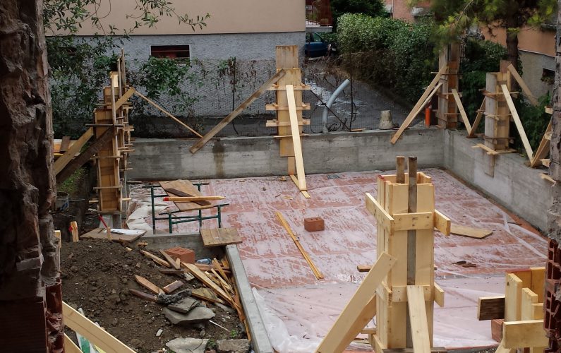 Ristrutturazione edilizia - fase iniziale dei lavori