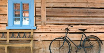 wooden house background